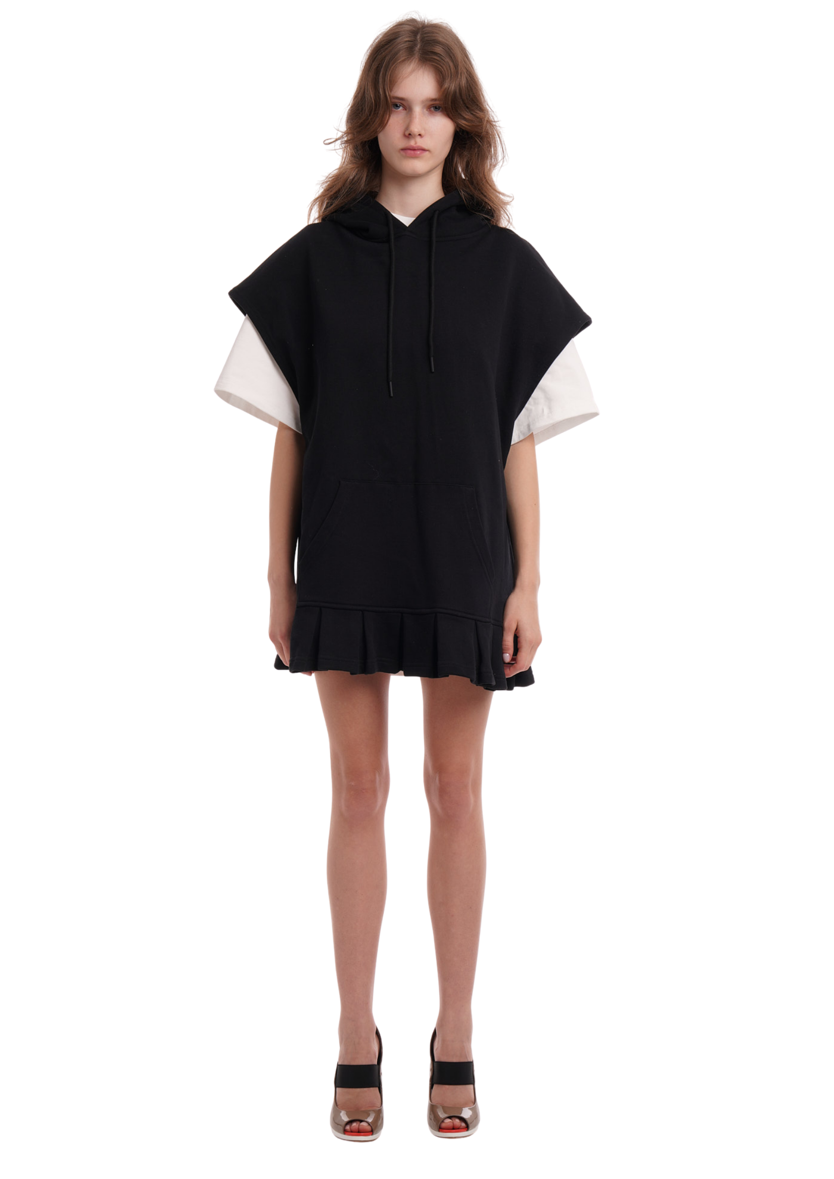 SLEEVELESS HOODIE DRESS
