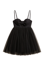 BRALETTE MINI DRESS IN BLACK