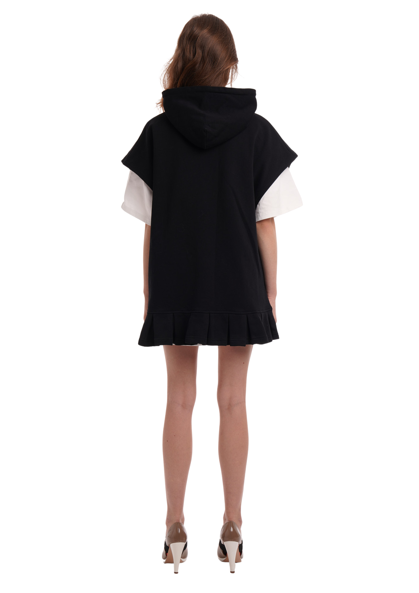 SLEEVELESS HOODIE DRESS