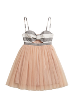 BRALETTE MINI DRESS IN GREY & SUNKISS