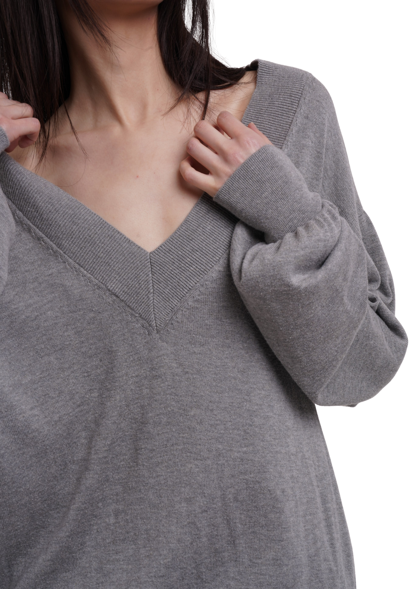 DEEP JUMPER IN GREY MARL