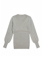 STACK PULL OVER IN GREY MARL
