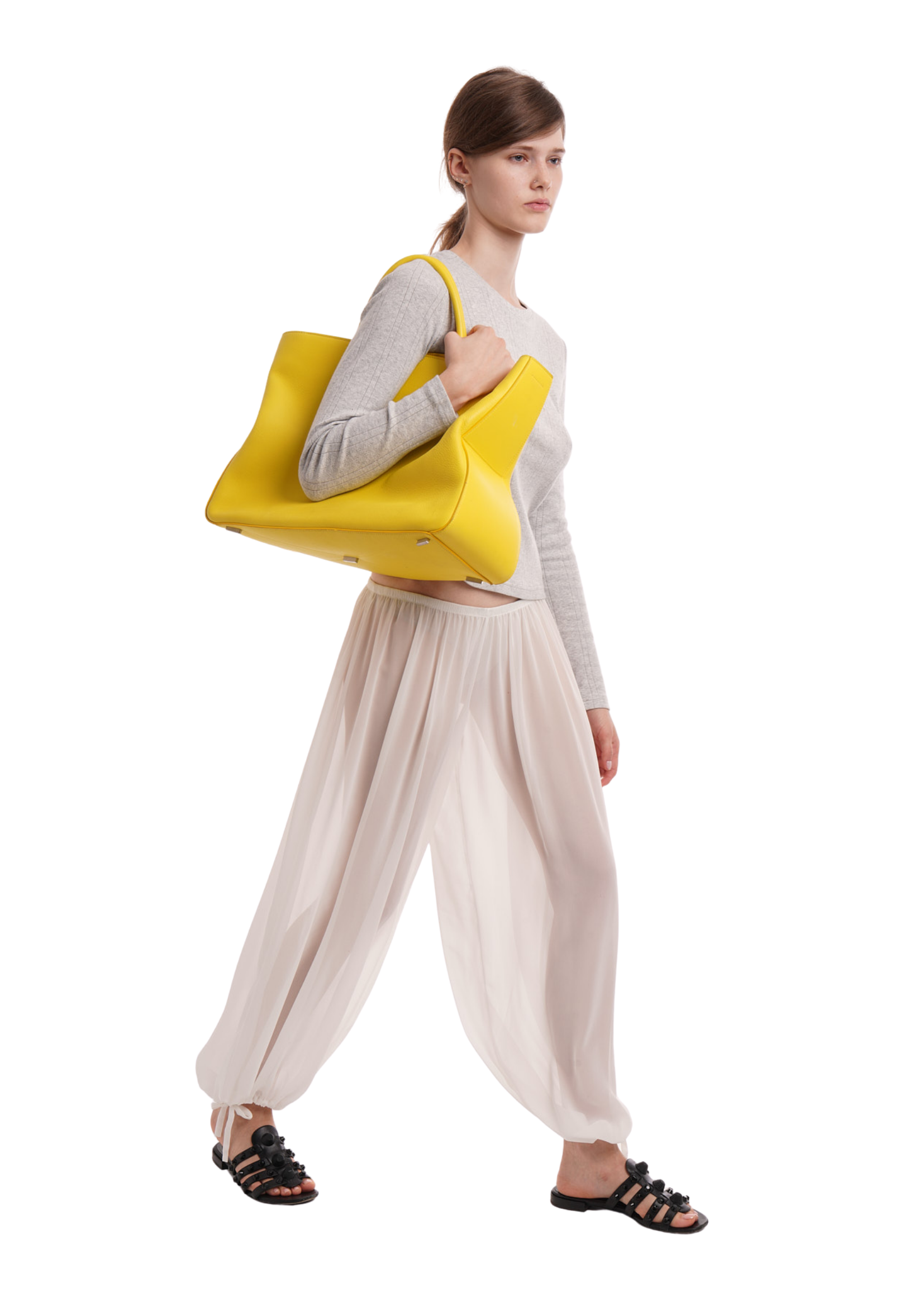 LENA TROUSERS IN GHOST