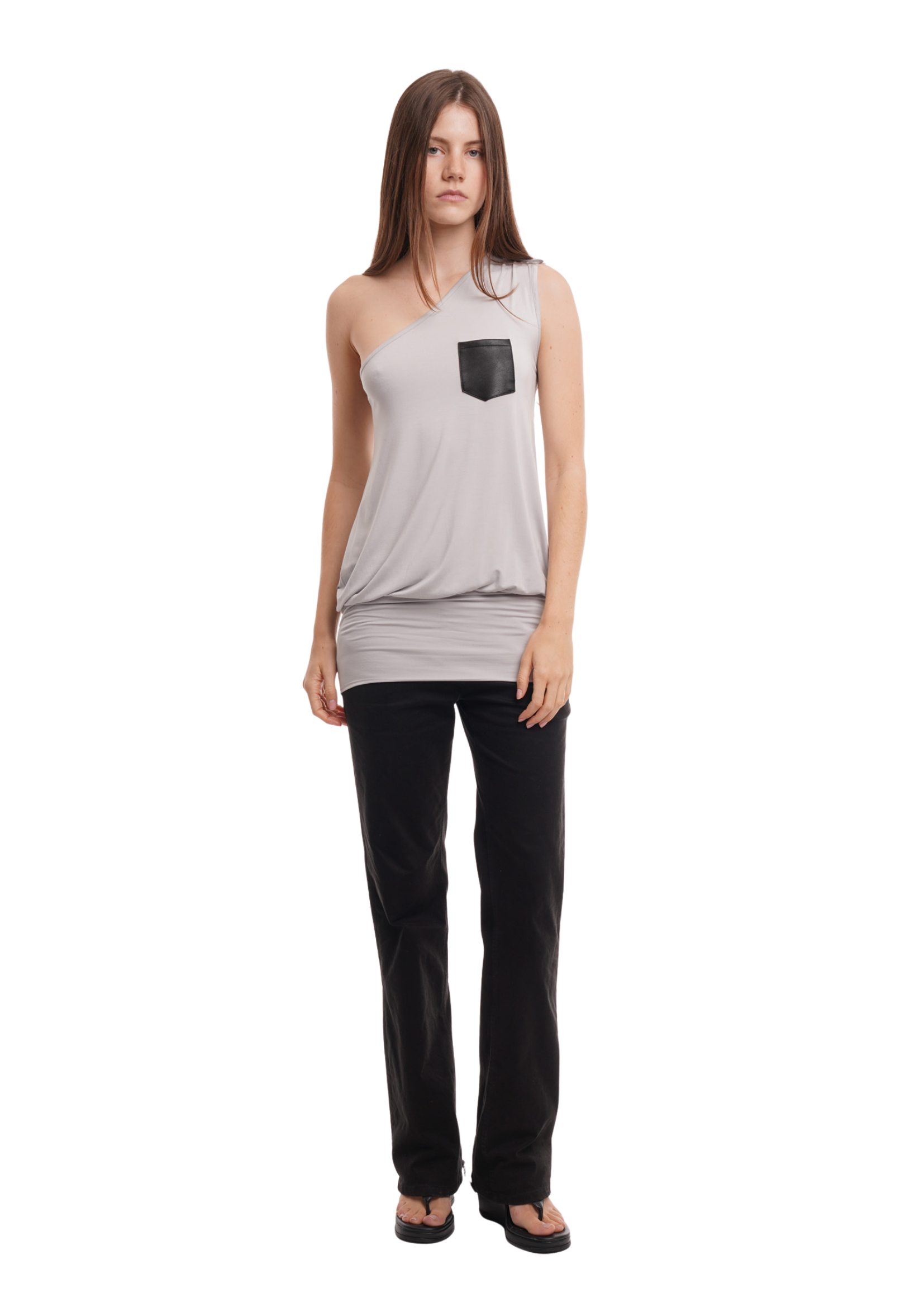 THE SAB DRESS IN GREY