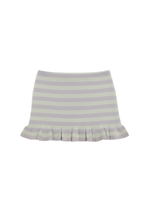 ASHLEY SKIRT IN MINT & GREY STRIPES