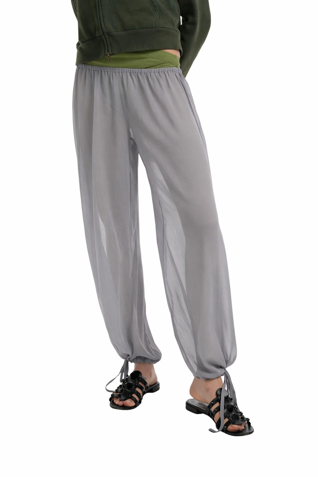 LENA TROUSERS IN DARK GREY