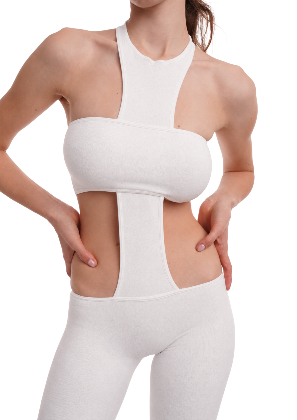 THE CROSS JUMPSUIT IN WHITE