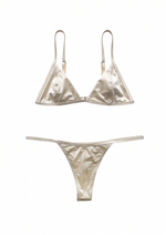 THE DEL SATIN BIKINI IN PEARL