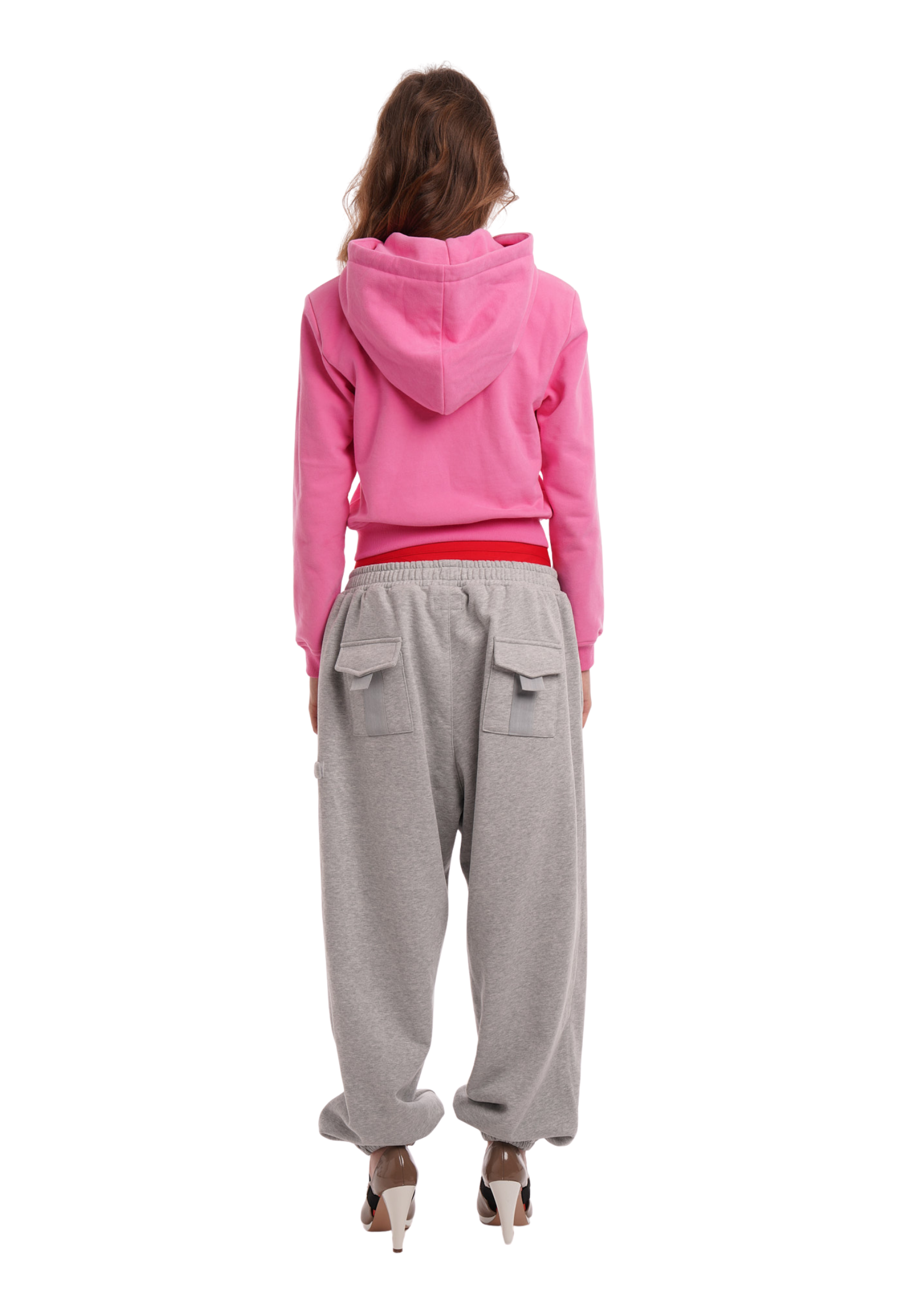 SWEATS SET HOODIE IN WORN ROSIE PINK