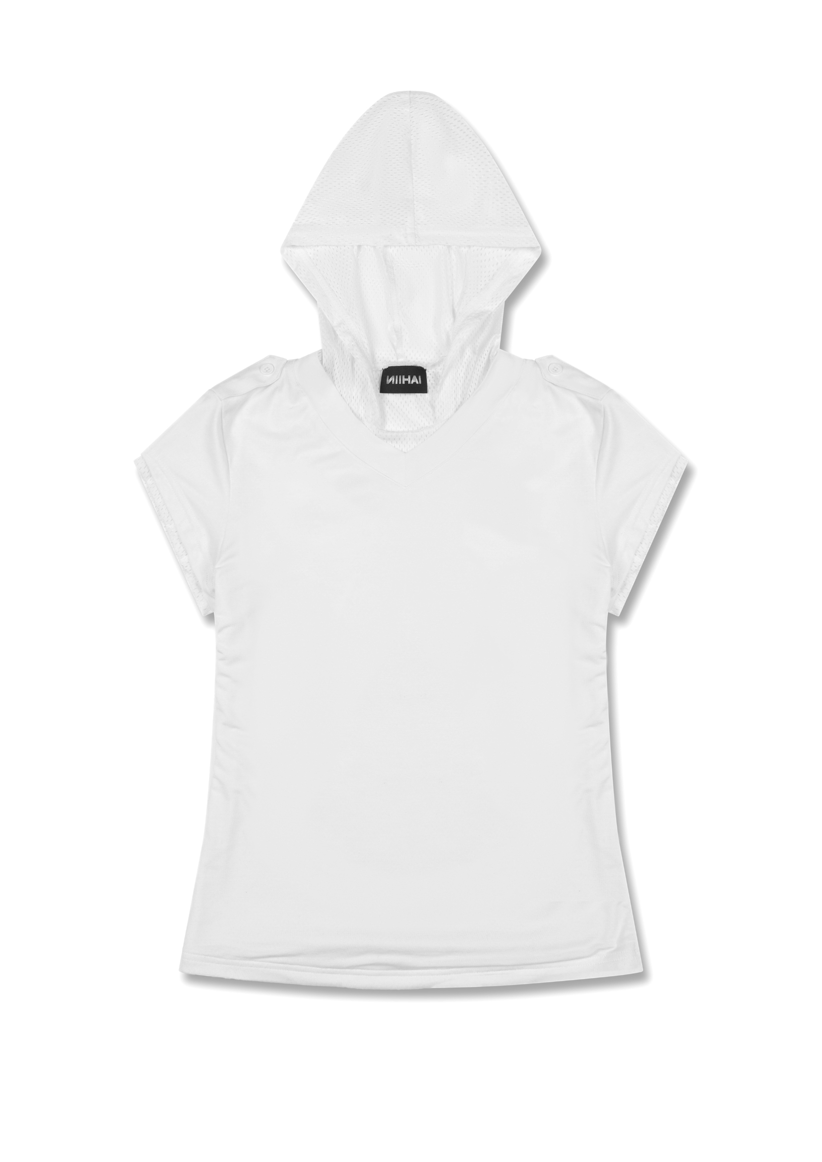 COMBAT BABY TEE IN WHITE