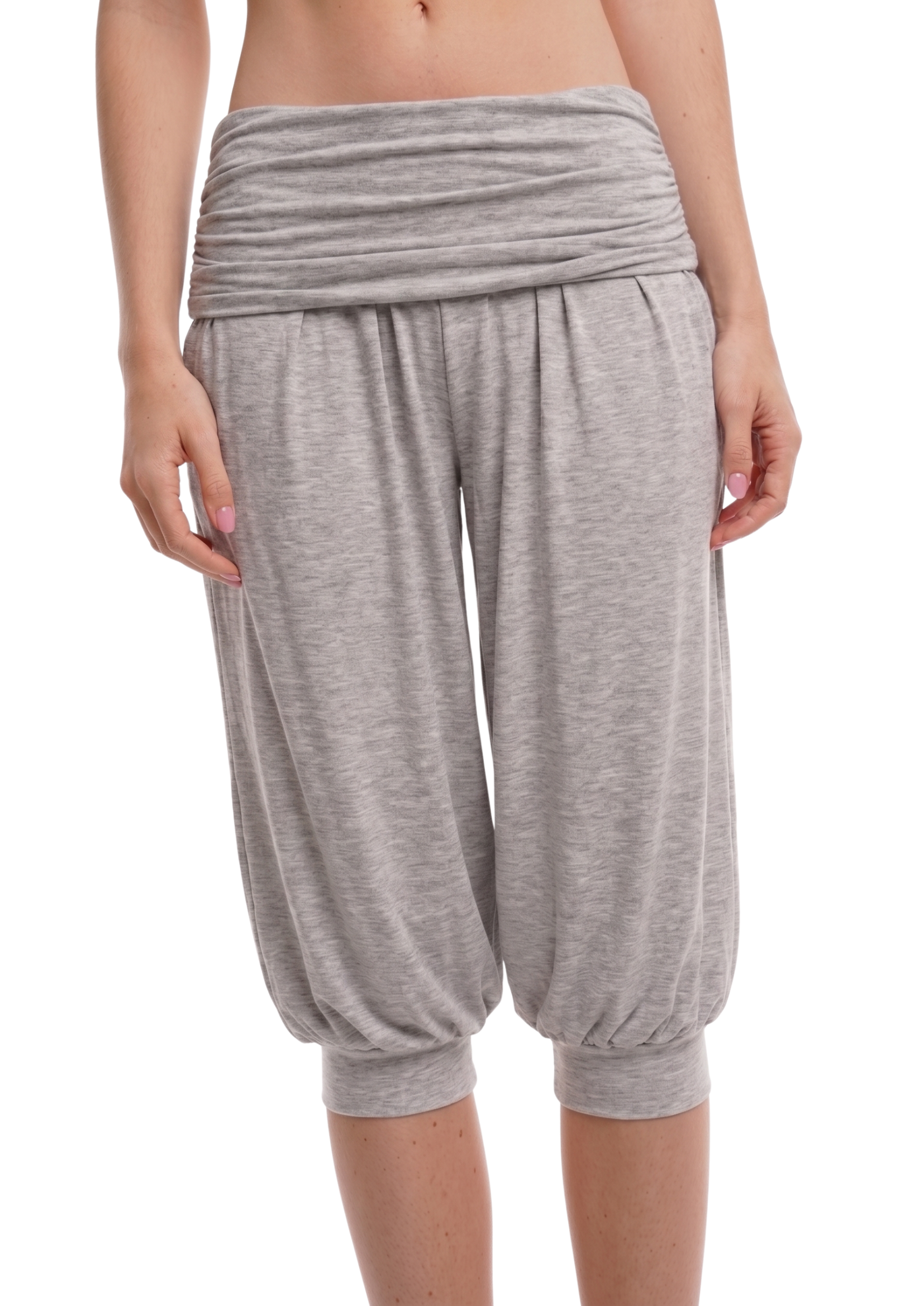 CHARLI CAPRIS IN GREY MARL