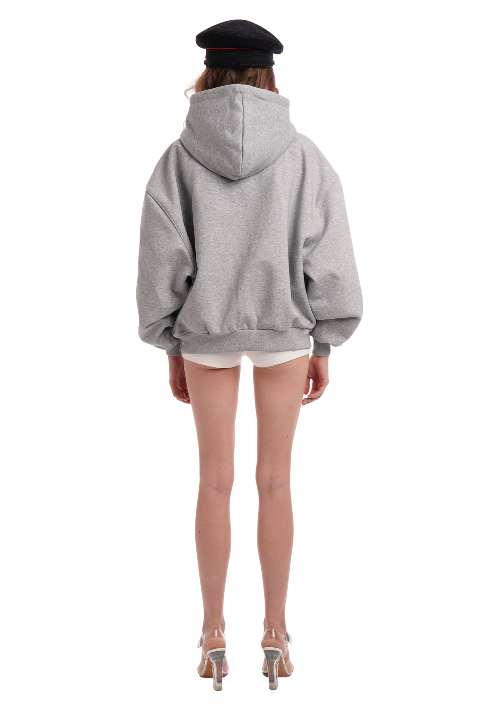 STARDOM HOODIE IN GREY MARL