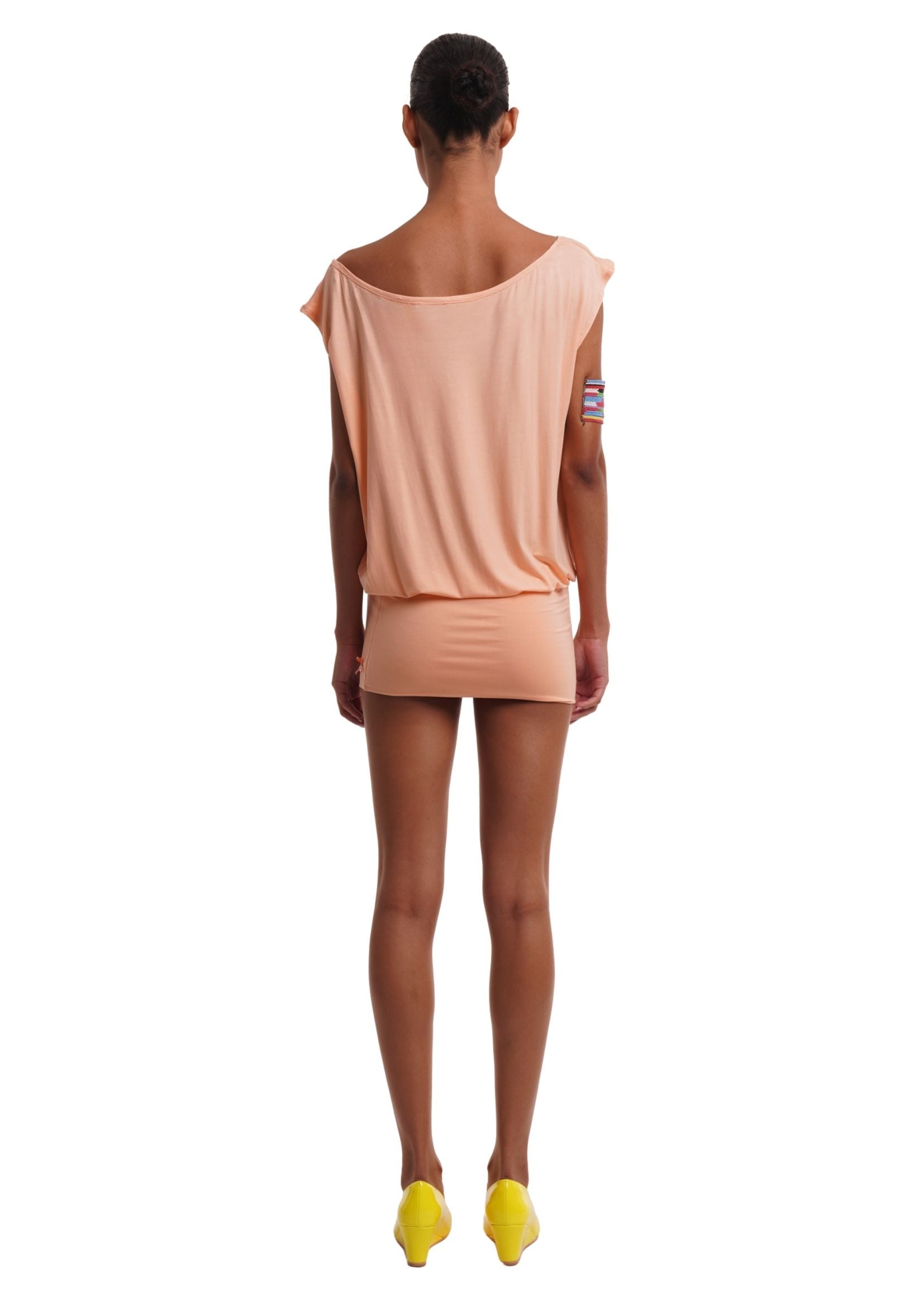 THE REL DRESS IN APRICOT