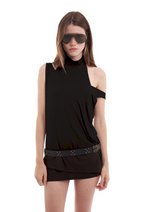 LAYERS DRESS IN BLACK