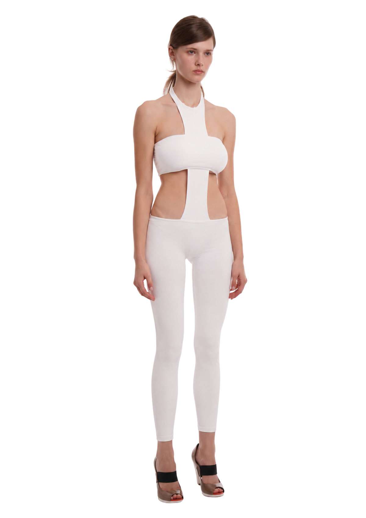 THE CROSS JUMPSUIT IN WHITE