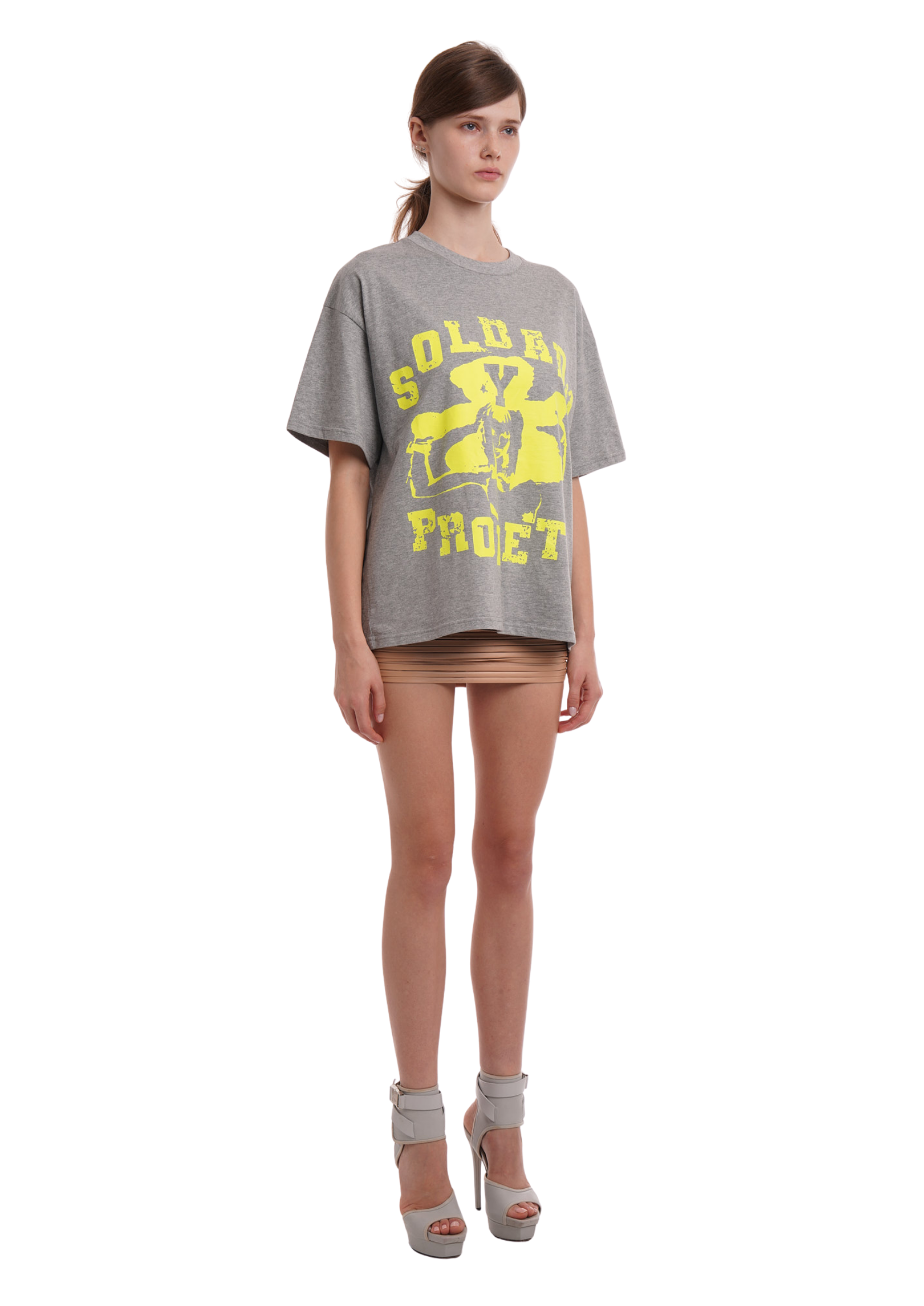 SOLDADO OVERSIZED TSHIRT IN GREY MARL