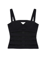 SNEAK BANDAGE TOP IN BLACK
