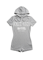 KNEE HIGH PLAYSUIT IN GREY MARL