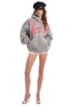 STARDOM HOODIE IN GREY MARL