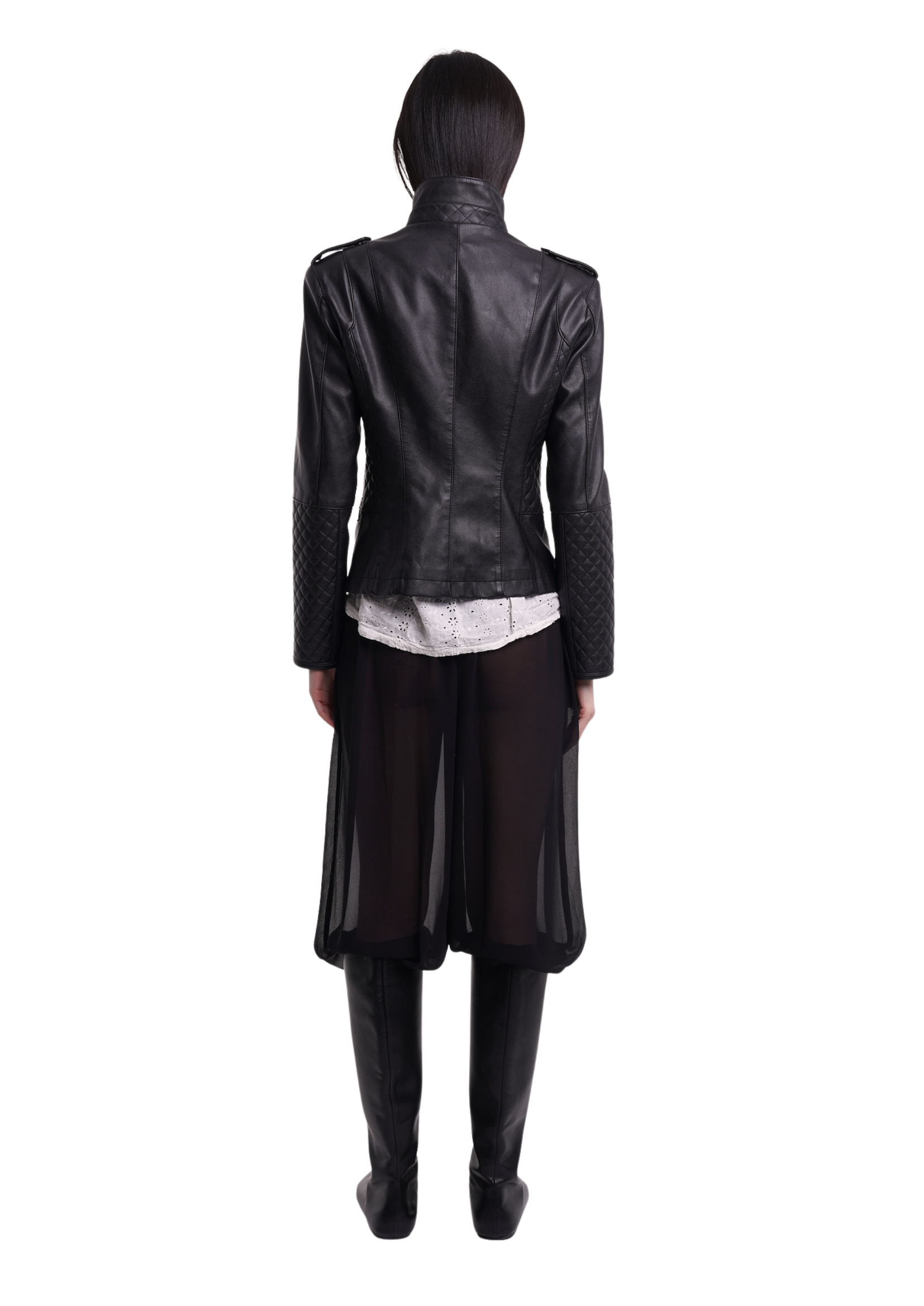 THE MARA LEATHER JACKET IN BLACK