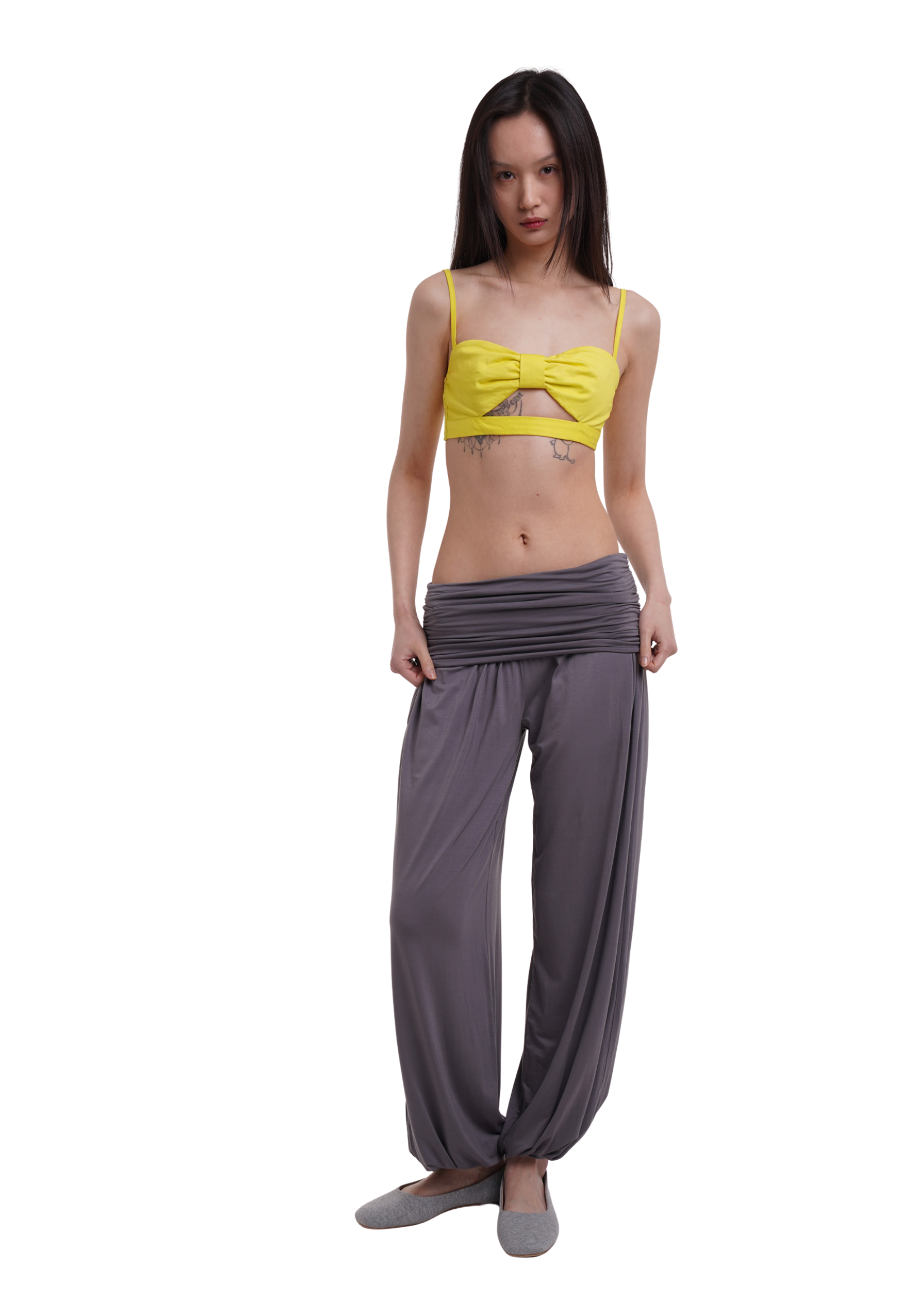 CHARLI LONG TROUSERS IN SMOKE