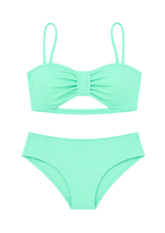BOW BIKINI IN AQUA