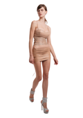 THE LAZER SKIRT IN BEIGE