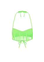 FRINGE TOP IN NEON GREEN
