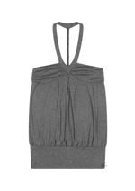 TWIST DRESS IN MID GREY