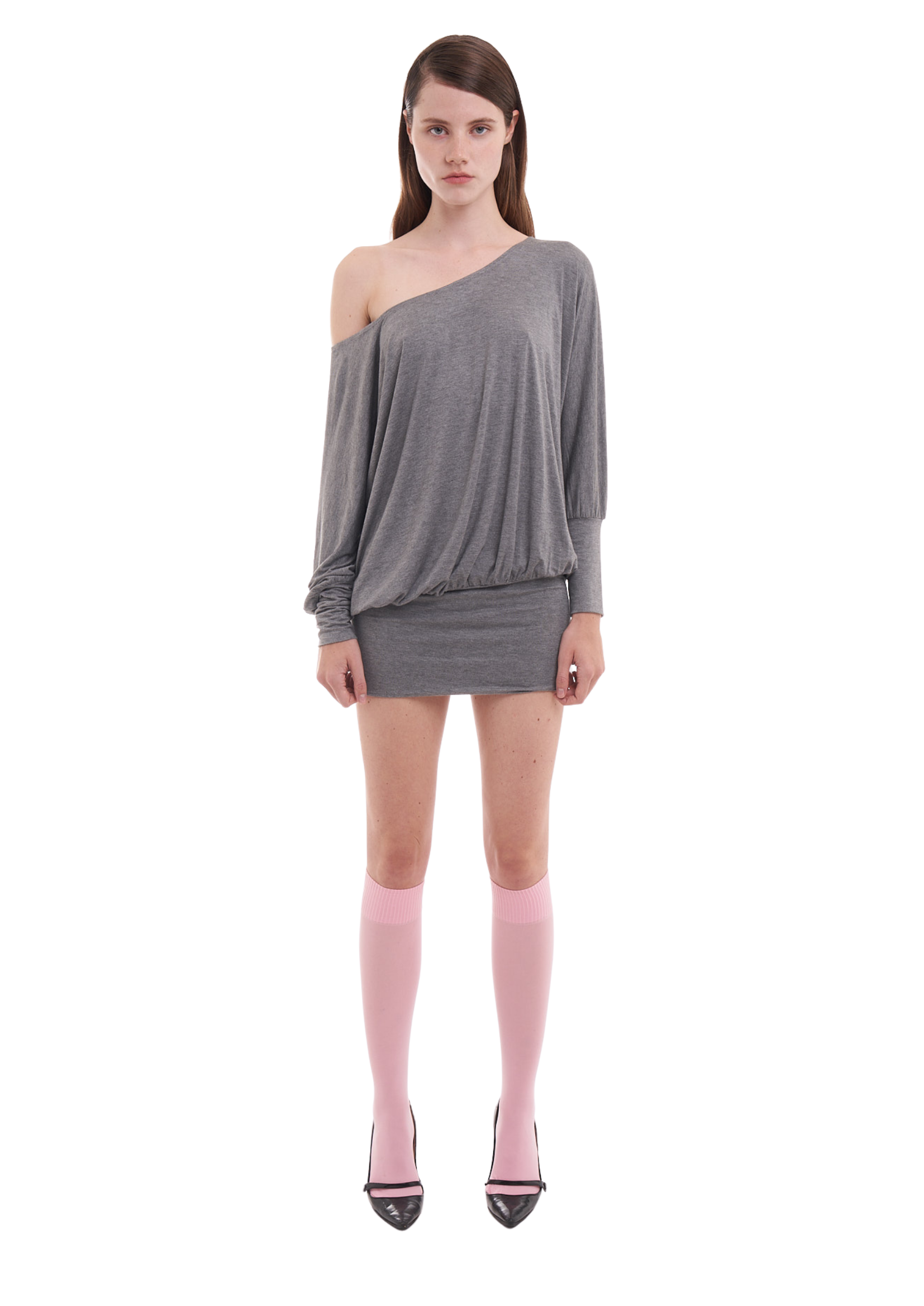 CHARLI DRESS IN SHADOW GREY