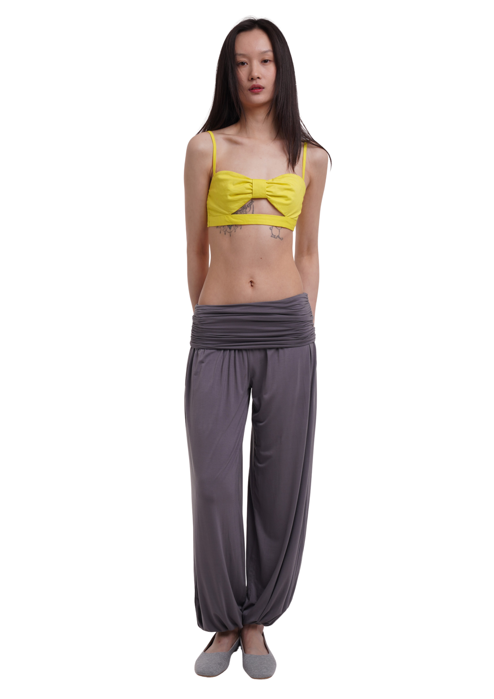 CHARLI LONG TROUSERS IN SMOKE