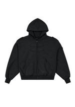 COVER HOODIE IN WASHED BLACK