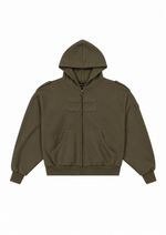 COVER HOODIE IN KHAKI