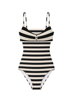 MULTIWAY SWIM SET IN BLACK STRIPES