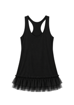 TULLE TANK IN BLACK
