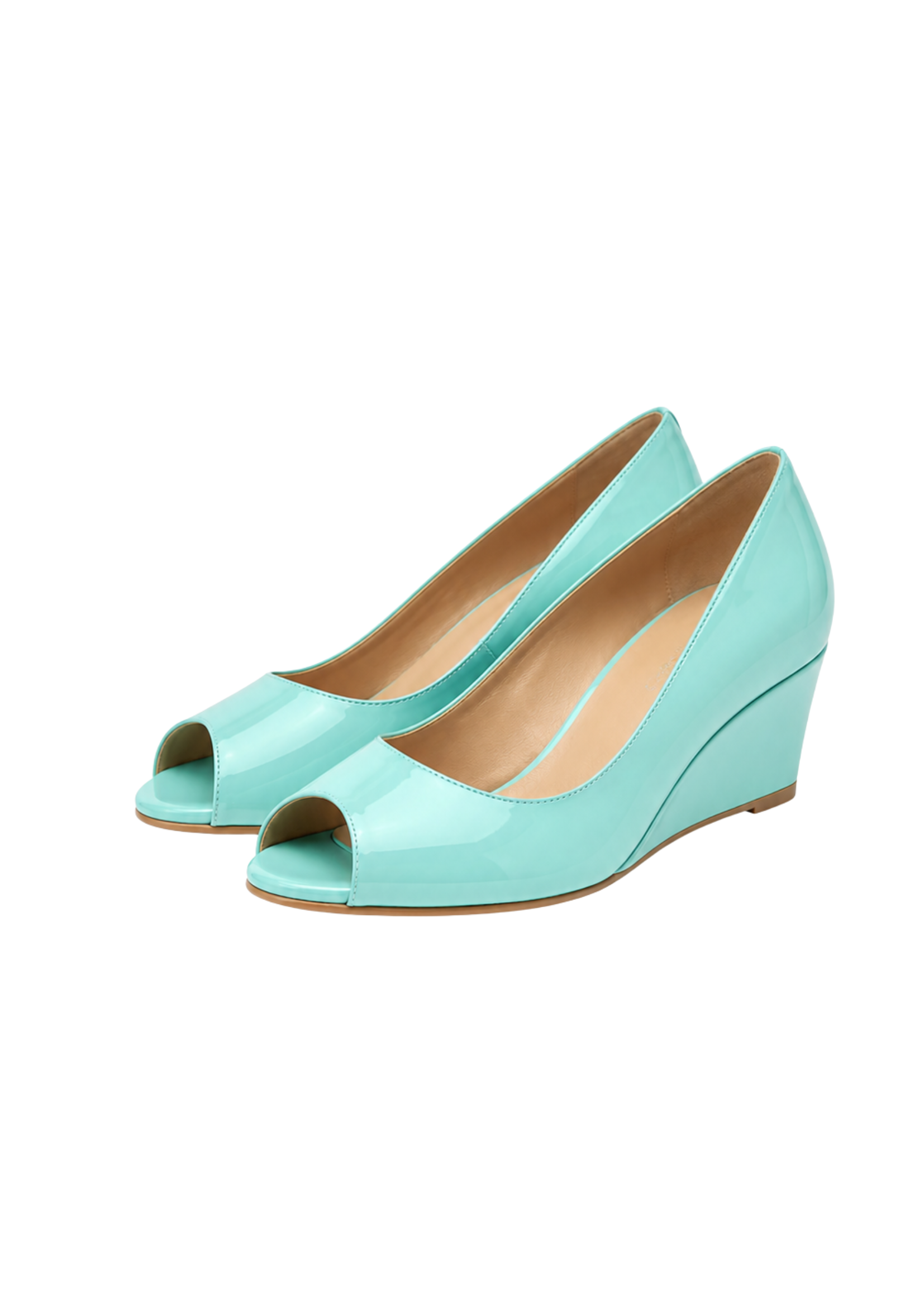 OPEN TOE MULE WEDGE IN ICE