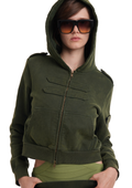 COMBAT HOODIE IN MILITARY GREEN