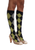 ARGYLE SOCKS IN GREY & LIME