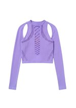 SHAPEWEAR STRETCH TOP & SLEEVES IN LAVENDER