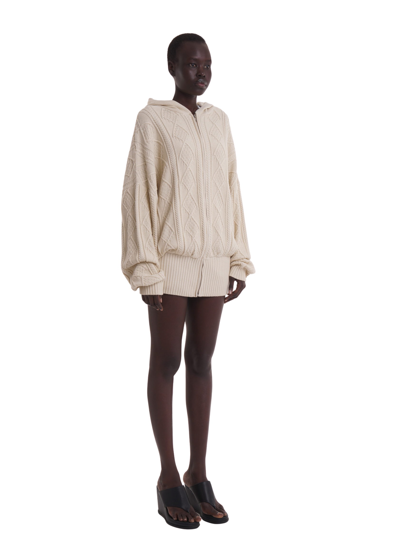 THE CECE DRESS IN ECRU