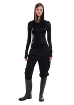 THE BELLA TOP IN BLACK GLOSS