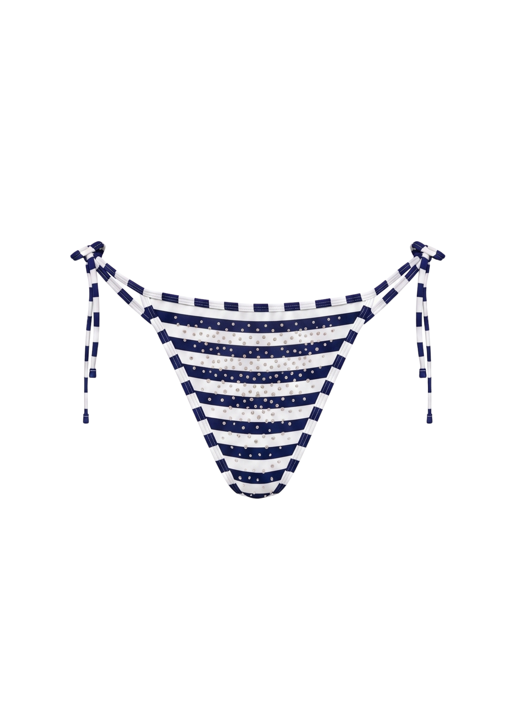 NIIHAI X MAIN ROSE BUTTERFLY TRIANGLE BIKINI BOTTOM IN BUTTERFLY STRIPES