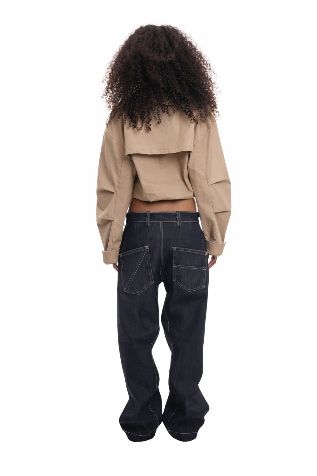 CONVEX LOW WAIST JEANS IN INDIGO