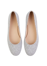 BALLET FLATS IN GREY MARL