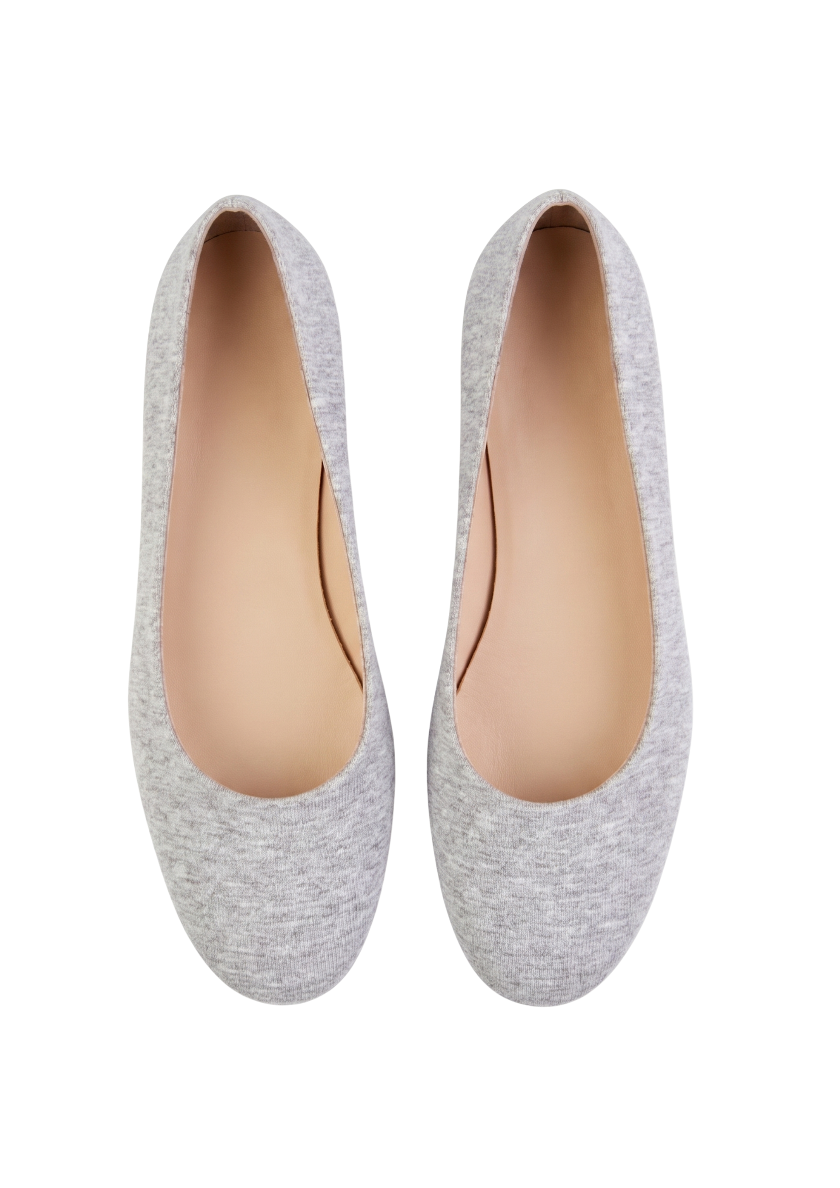 BALLET FLATS IN GREY MARL