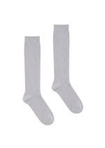 KNEE HIGH SOCKS IN GREY MARL