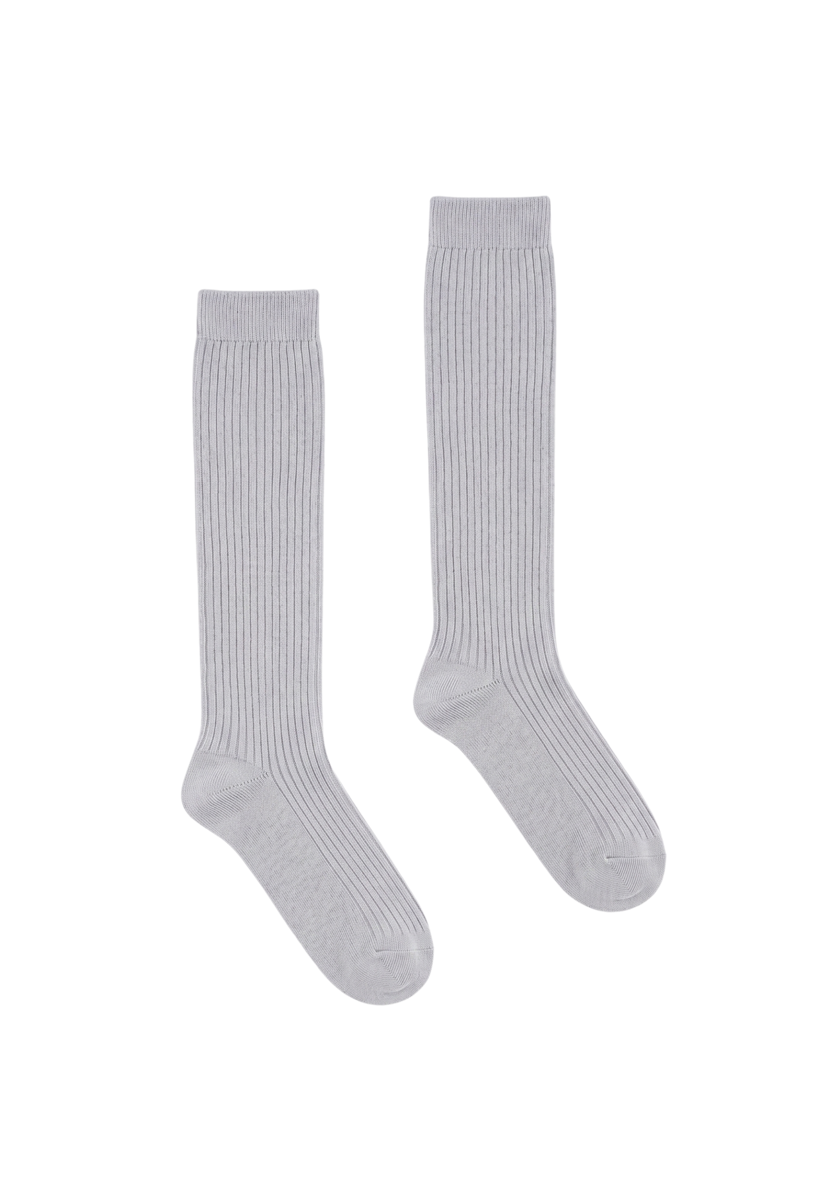 KNEE HIGH SOCKS IN GREY MARL