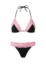 THICK LACE BIKINI IN PINK