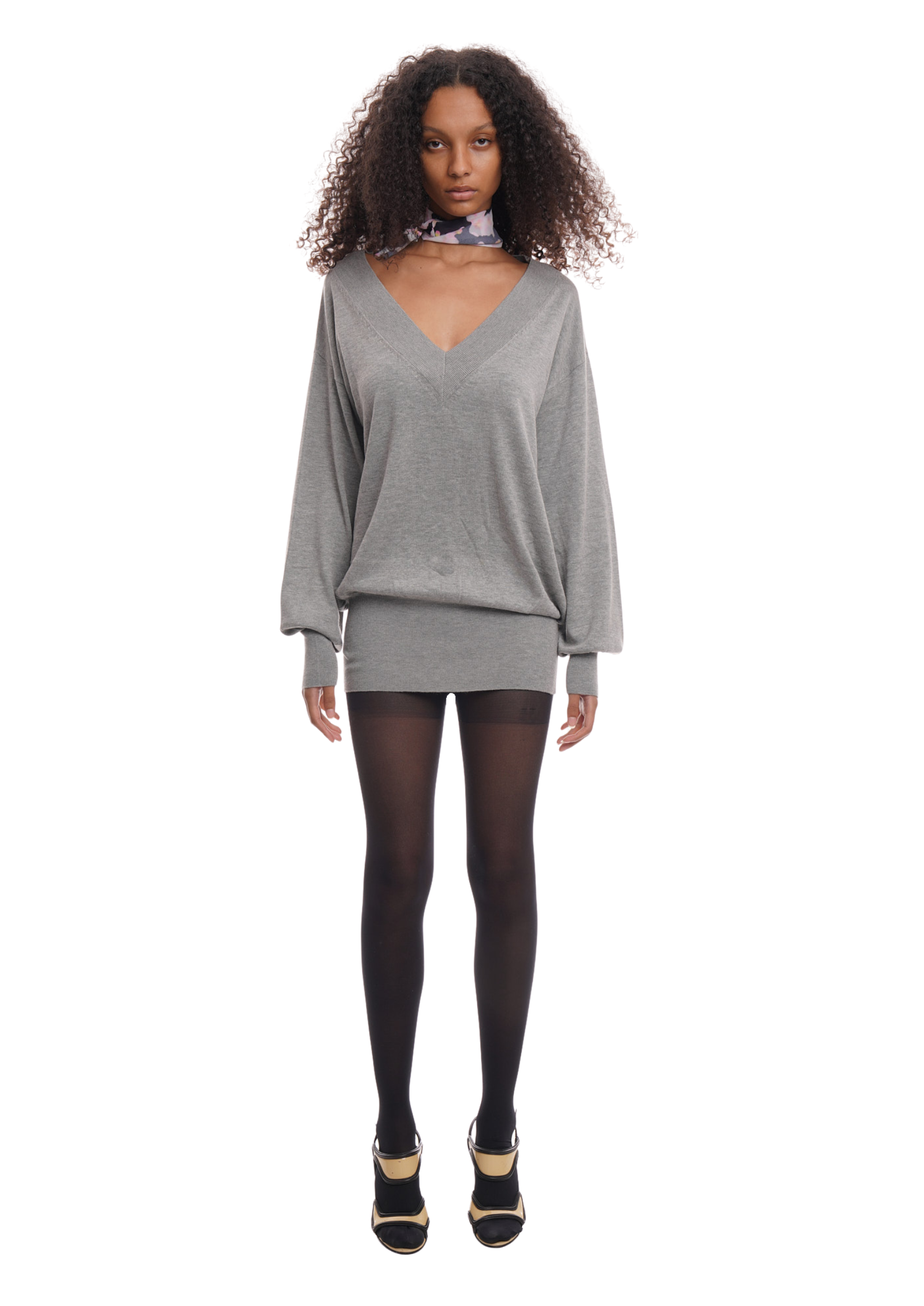 DEEP JUMPER IN GREY MARL