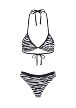 METALLIC BIKINI IN ZEBRA